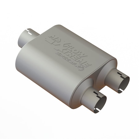 Speedfx MUFFLER 304 Stainless Steel All 304 Stainless Internals Chambered Single Inlet 3 Inch Diameter 50301M2